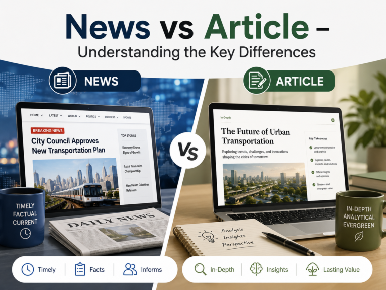 News vs Article – Understanding the Key Differences