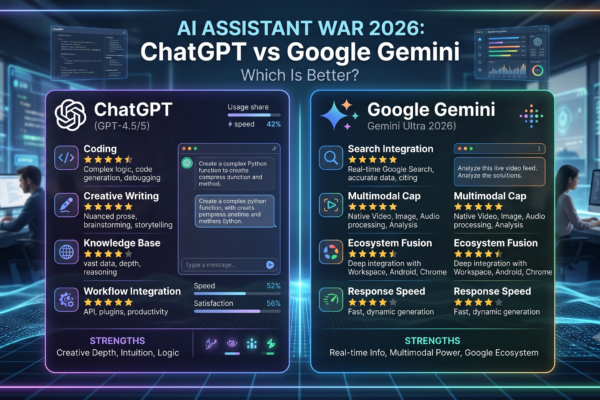 ChatGPT vs Google Gemini: Which One Is Better in 2026?